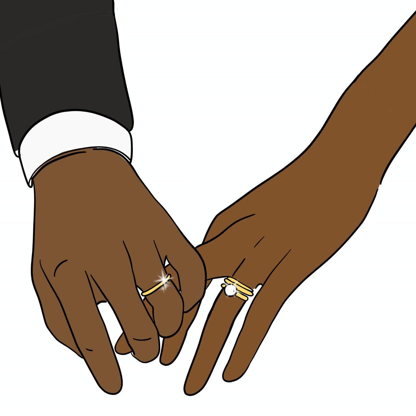 "Perfect Match" - Mr. & Mrs. Rings Paint Kit