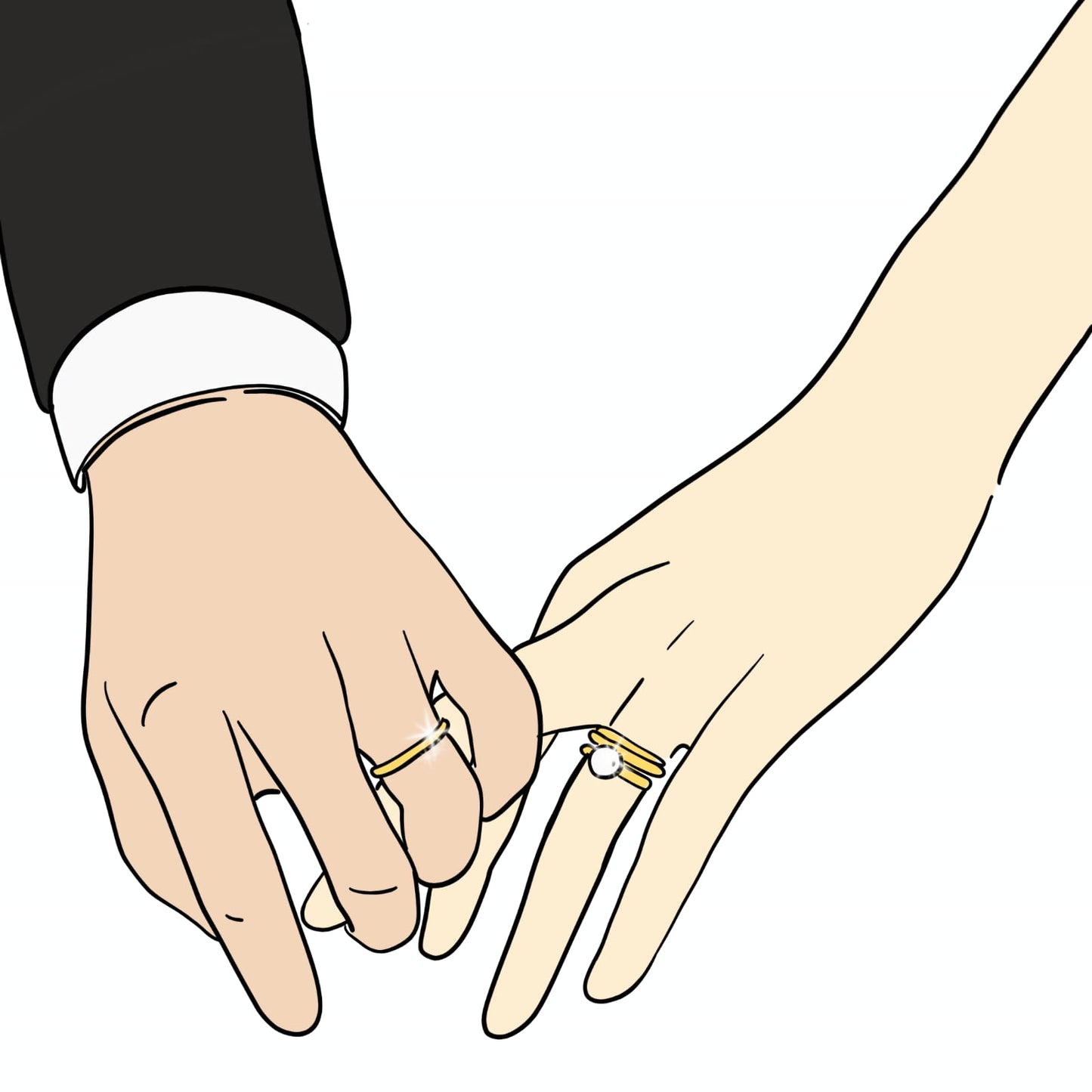 "Perfect Match" - Mr. & Mrs. Rings Paint Kit